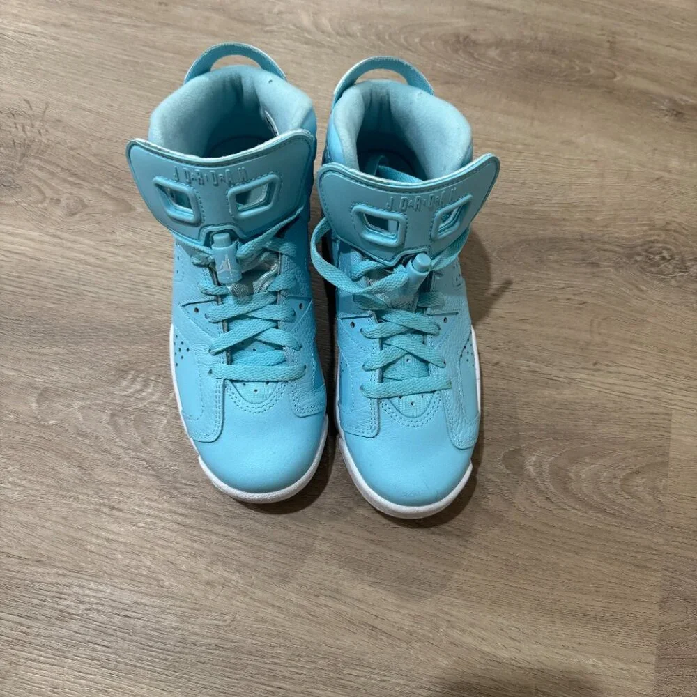 Air Jordan 6 GS “Still Blue” Sneakers | Youth 4Y (Women’s 5.5 / Men’s 4) - Picture 3 of 8